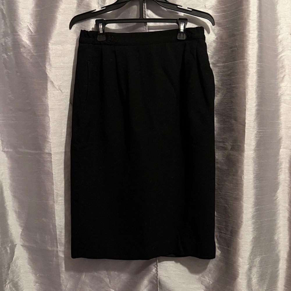 Wool Skirt with Pockets